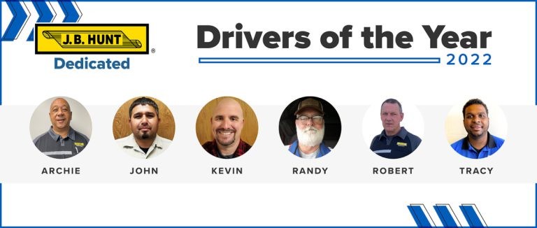 DCS Drivers of the year: Archie, John, Kevin, Randy, Robert, Tracy.
