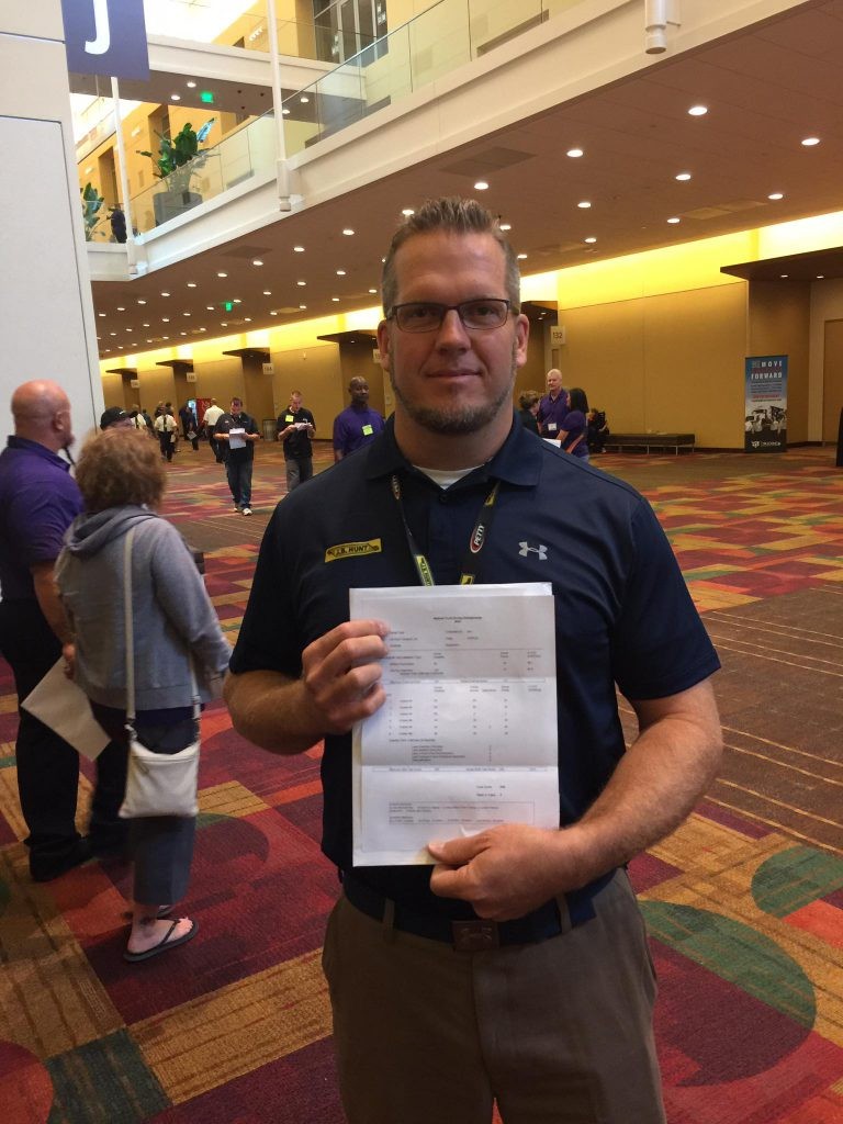 J.B. Hunt Final Mile Services driver Darren at the National Truck Driving Championship.