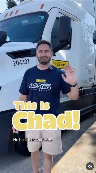 Instagram thumbnail of Chad, a recently transferred driver.