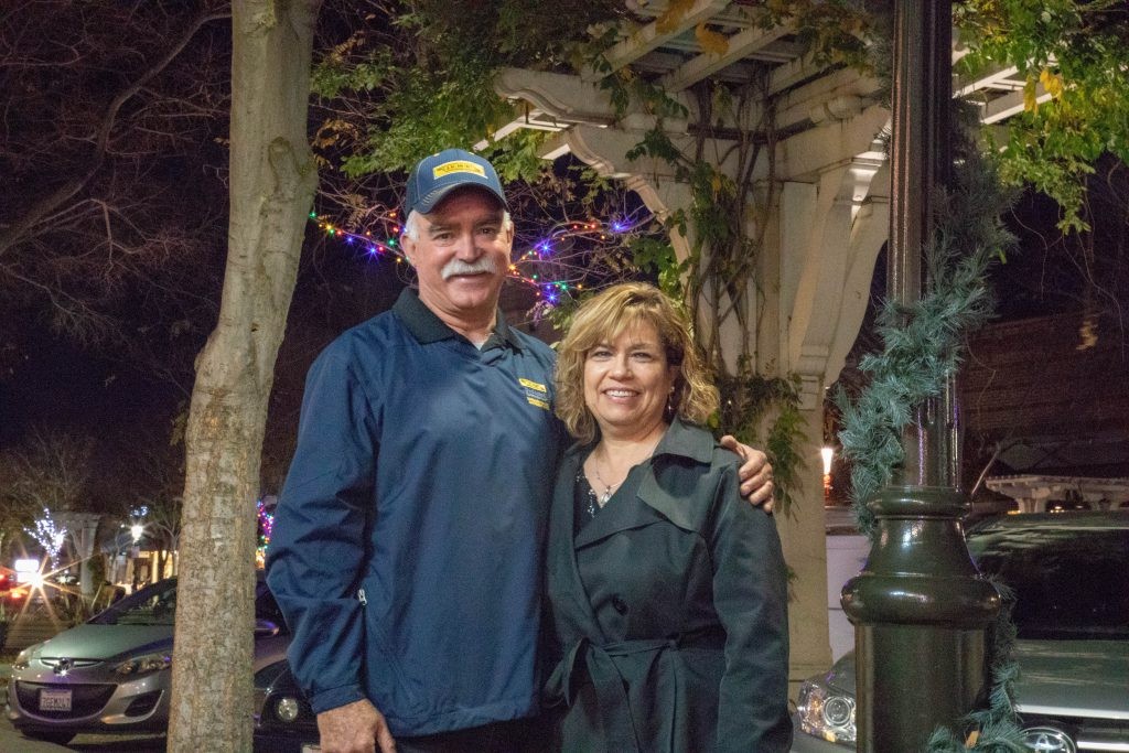 Dedicated driver Juan posing with his wife Martha.
