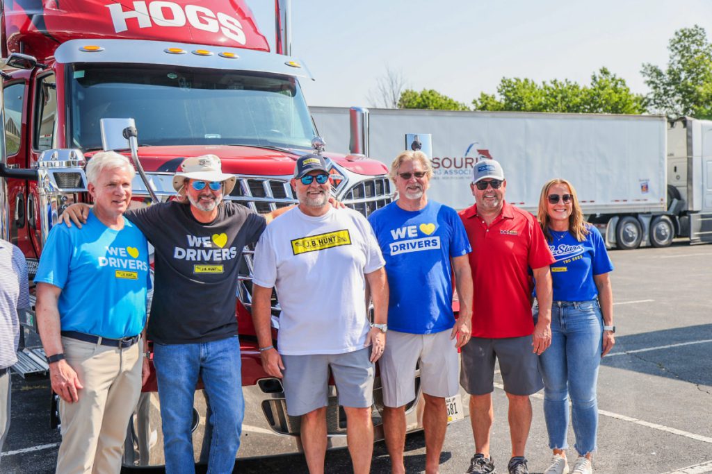 J.B. Hunt executive leadership team at the Arkansas Truck Driving Championship.